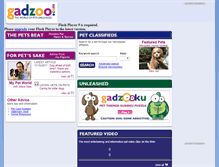Tablet Screenshot of gadzoo.com